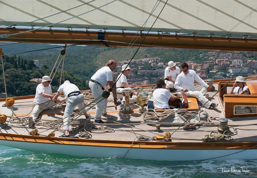 2014 Argentario Sailing Week - Paneria Classic Yacht Challenge - Mariquita crew ©  James Robinson Taylor